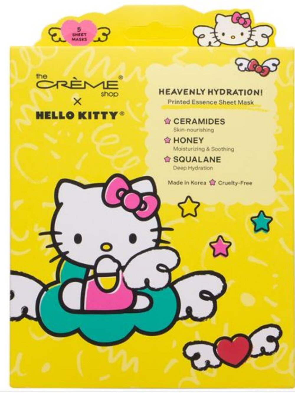 The Crème Shop x Hello Kitty Heavenly Hydration Sheet Mask - 5 Pack